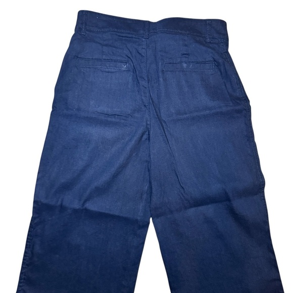 Loft The Palmer Wide Leg Woman’s Blue Wide Leg Pant Size 2 Petite - Picture 7 of 9